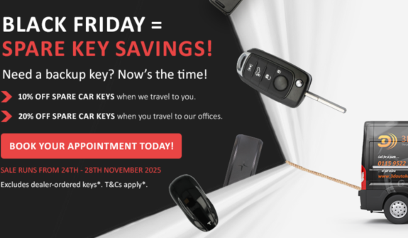 Featured image for 'Black Friday = Spare key savings!'